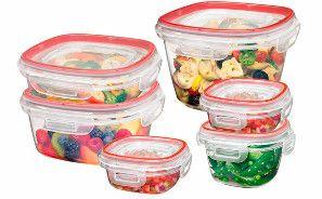 fridge food in tubs