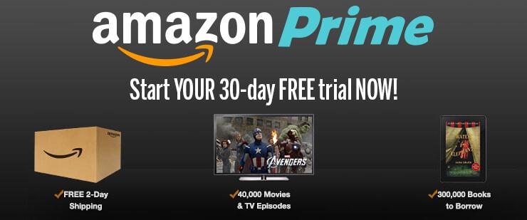 amazon prime free trial