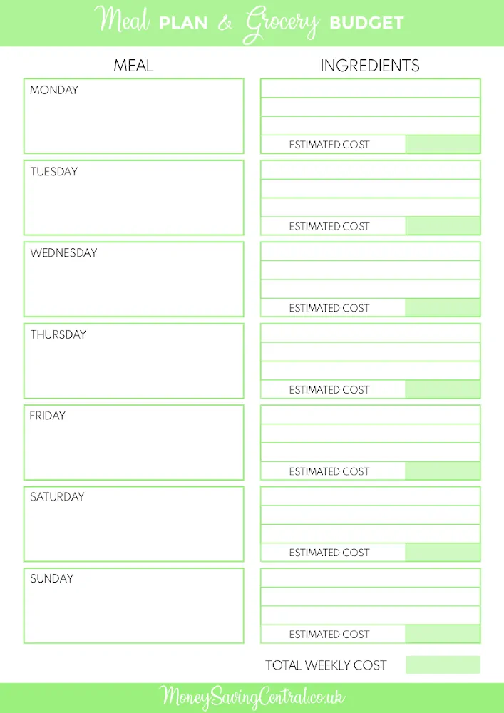 meal plan
