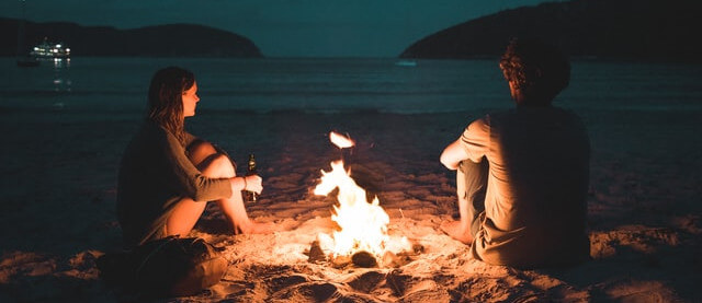 beach fire