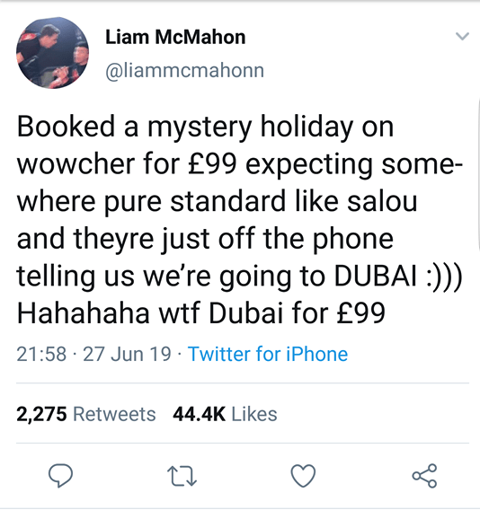 wowcher dubai tweet