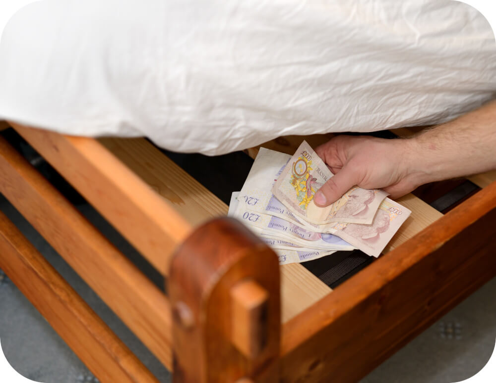 hide money