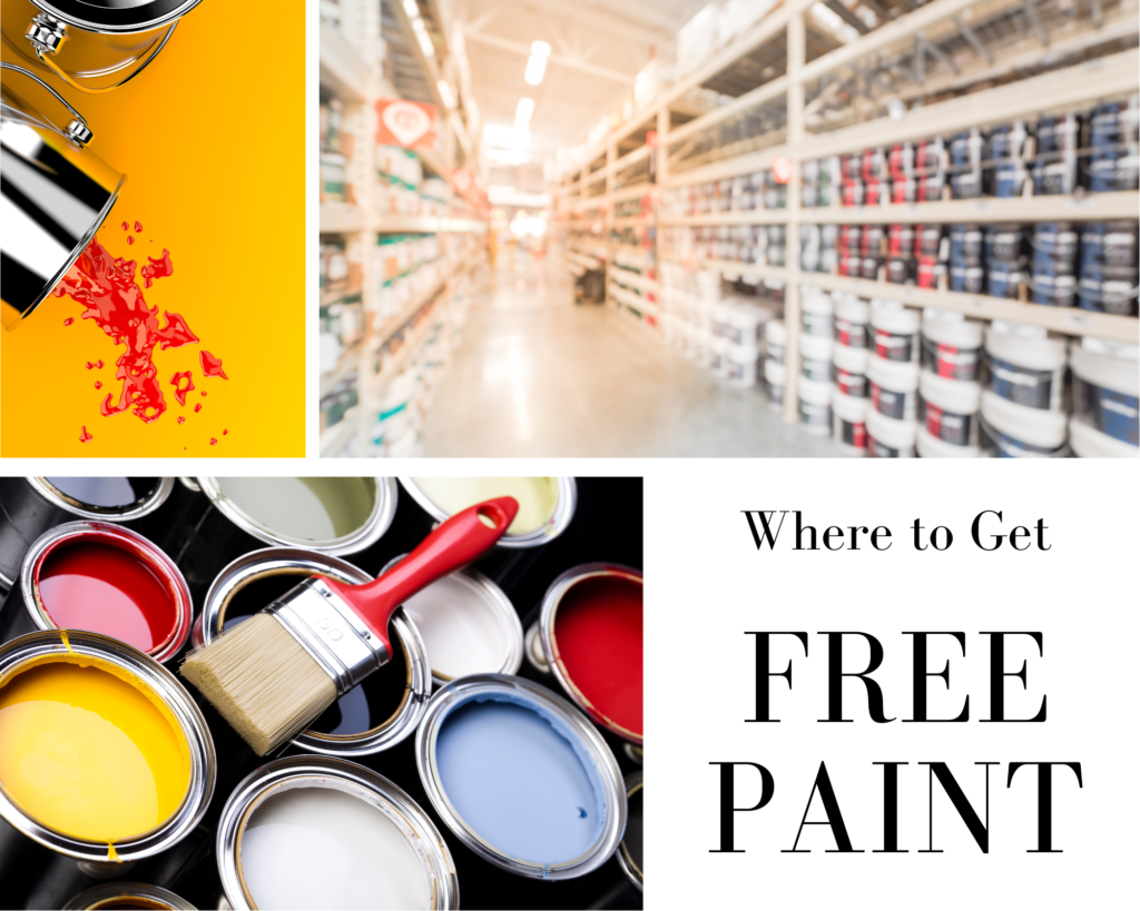 Places to get Free Paint